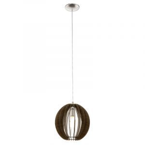 Suspension marronne en bois, Bergama