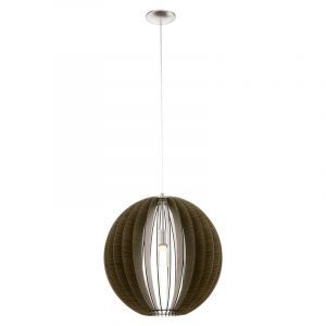Suspension marronne en bois, Bergama