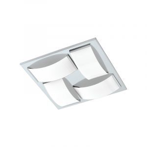 Applique murale chromée en verre, Almina, 5W, 3000K LED, IP44