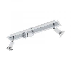 Spot plafond chromé en acier, Tisha
