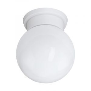 Plafonnier blanc en verre, Amira