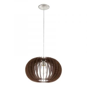 Suspension marronne en bois, Kiran