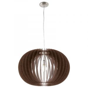 Suspension marronne en bois, Kiran