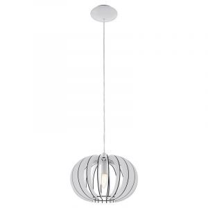Suspension blanche en bois, Kiran