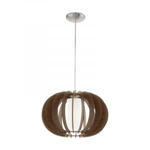 Suspension marronne en bois, Kiran
