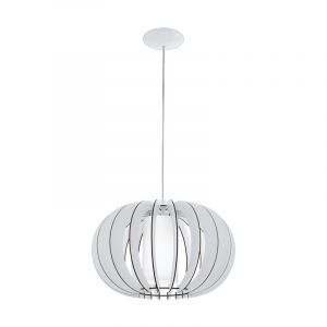 Suspension blanche en bois, Kiran