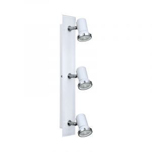 Spot plafond chromé en verre, Jasmijn, IP44