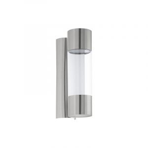 Luminaire extérieur argentée en plastique, Bashir, 4W, 3000K LED, IP44