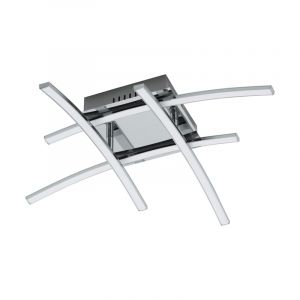 Lampe plafond chromée en aluminium, Josua, 5W, 3000K LED