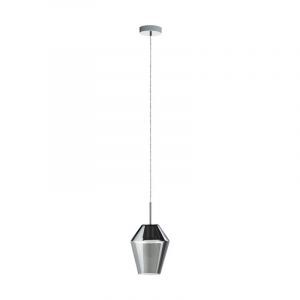 Suspension grise en verre, Carl