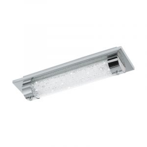 Plafonnier chromé en verre, Iris, 8W, 4000K LED, IP44