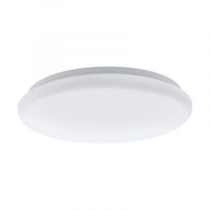 Plafonnier avec capteur blanc en acier, Patryk, 12W, 3000K LED