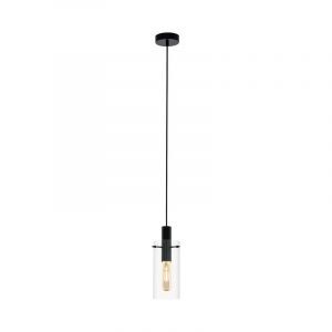 Suspension noire en verre, Jovanni