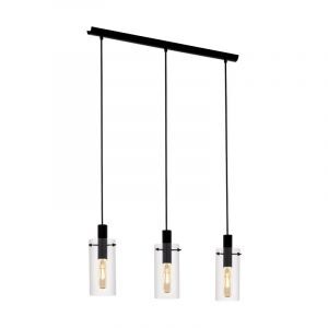 Suspension noire en verre, Jovanni