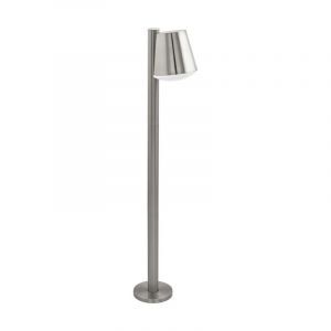 Luminaire extérieur argenté en acier inoxydable, Aiden, IP44
