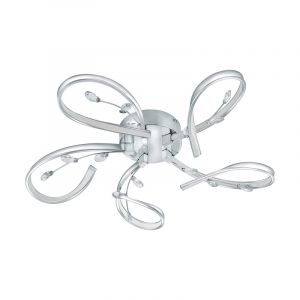 Lampe plafond chromée en aluminium, Yorik, 6W, 3000K LED