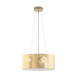 Suspension beige en tissu, Megan