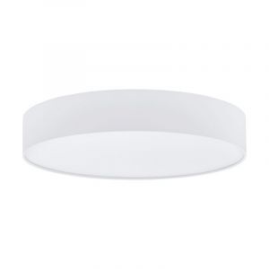Plafonnier blanc en plastique, Sila, 40W, blanc chaud à froid réglable LED, avec télécommande