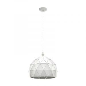 Suspension blanche en acier, Silva