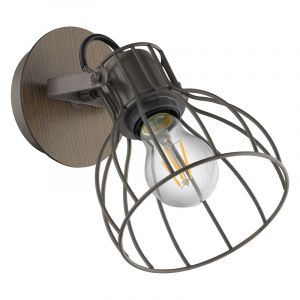 Spot plafond en bois marron, Tjarda