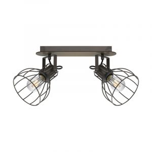Spot plafond en bois marron, Tjarda