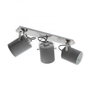 Spot plafond nickel en acier, Yvana