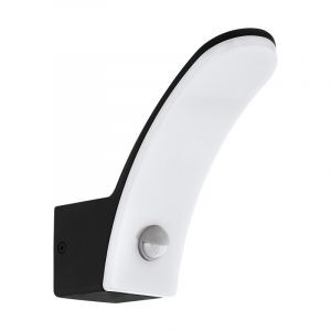 Applique extérieur avec détecteur de mouvement noire en aluminium, Oskar, 11W, 3000K LED, IP44