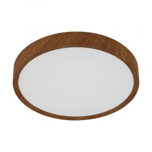 Lampe plafond marronne en plastique, Jouk, 33W, 3000K LED