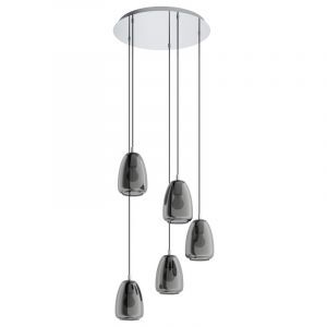 Suspension chromée en verre, Fredericus