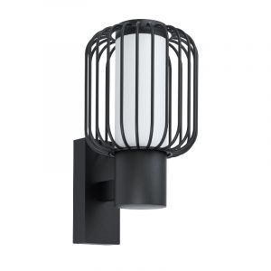 Luminaire extérieur noire en acier, Latife, IP44