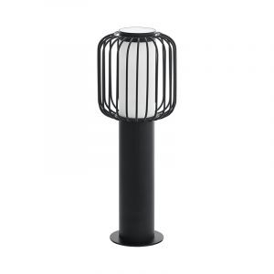 Luminaire extérieur noir en acier, Latife, IP44