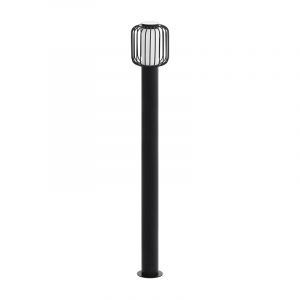 Luminaire extérieur noir en acier, Latife, IP44