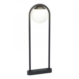 Luminaire extérieur noir en acier, Lynne, IP44