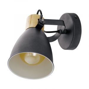 Spot plafond en bois gris, Nickey