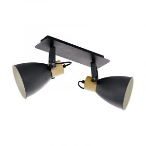 Spot plafond en bois gris, Nickey