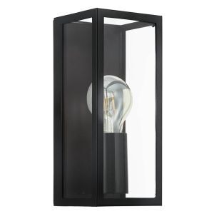 Applique salle de bain noire en verre, Amadou, IP44