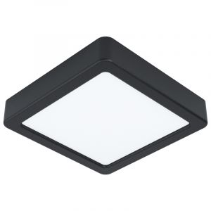 Plafonnier noir en acier, Pascale, 10W, 4000K LED