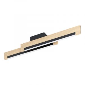 Lampe plafond en bois marronne, Ludovica, 10W, 3000K LED