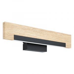 Applique murale en bois marronne, Ludovica, 9W, 3000K LED