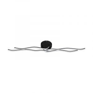 Lampe plafond noire en aluminium, Therese, 36W, 3000K LED