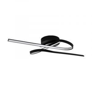 Lampe plafond noire en aluminium, Tinus, 21W, 3000K LED