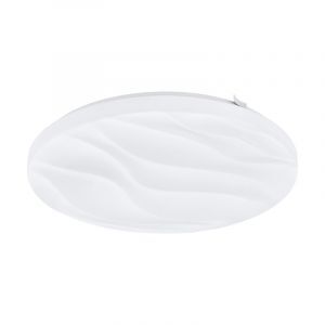 Lampe plafond blanche en acier, Aniel, 17W, 3000K LED