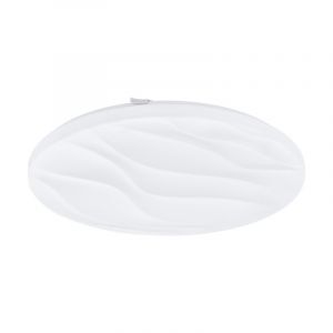 Lampe plafond blanche en acier, Aniel, 22W, 3000K LED