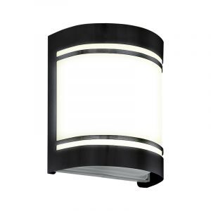 Luminaire extérieur noir en acier, Aartje, IP44