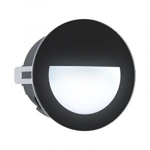 Applique d'extérieur encastrable noire en aluminium, Luigino, 2,5W, 4000K LED, IP65