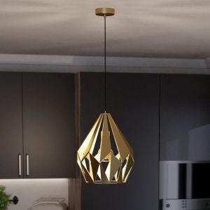 Suspension dorée en aluminium, Acri