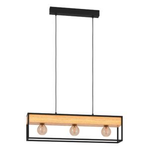 Suspension noire en aluminium, Jelani