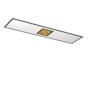 Plafonnier noir en aluminium, Vinesh, 35W, blanc chaud à froid réglable LED, gradable en 3 étapes