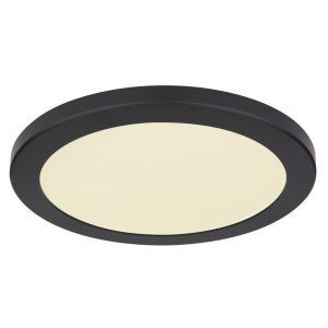 Lampe plafond noire en plastique, Cage, 24W, couleur réglable LED