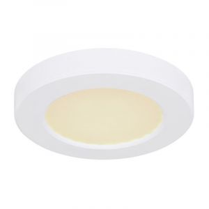 Lampe plafond blanche en plastique, Cage, 6W, couleur réglable LED